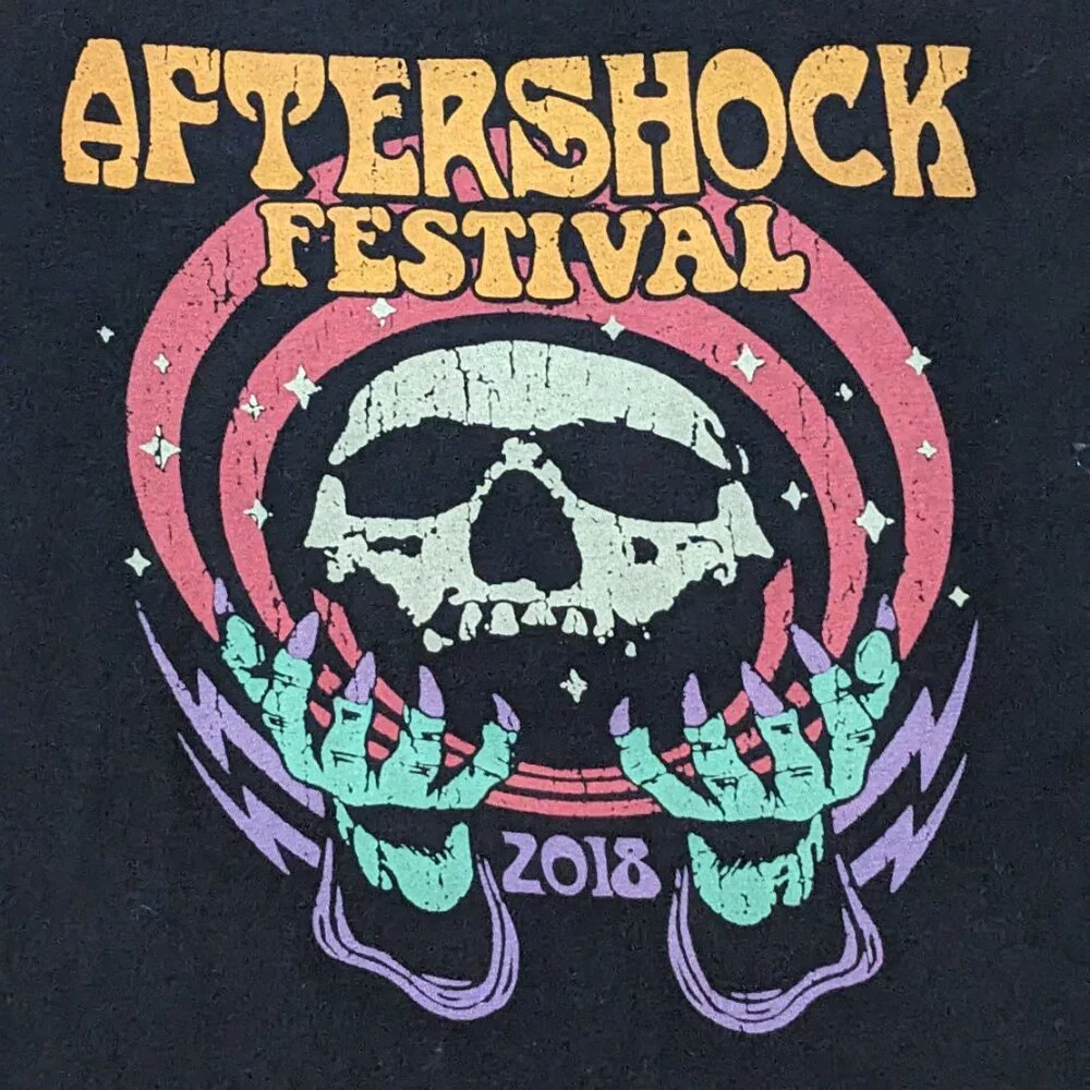 Aftershock Festival 2018 Concert Graphic Tee Shirt Size L Preowned - Picture 3 of 4